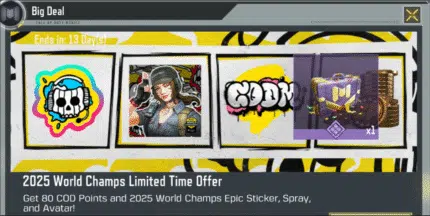 آفر لیمیت ۲۰۲۵ World Chams کالاف دیوتی موبایل