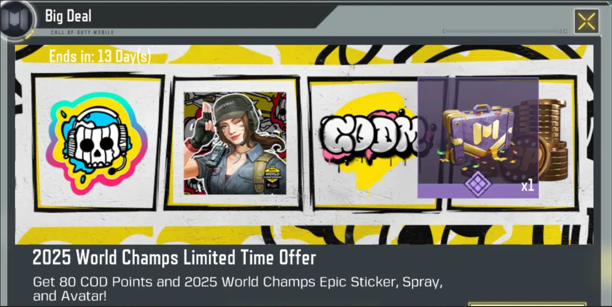 آفر لیمیت ۲۰۲۵ World Chams کالاف دیوتی موبایل