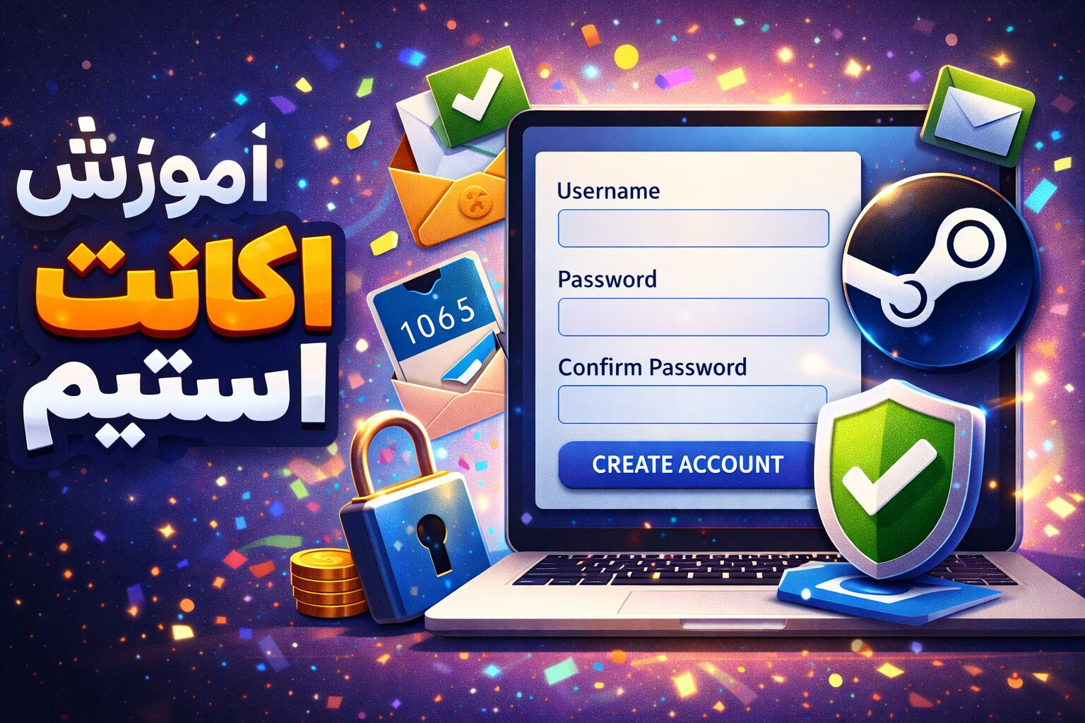 آموزش ساخت اکانت استیم