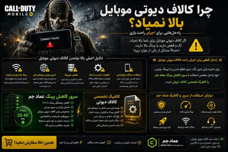 چرا کالاف دیوتی موبایل بالا نمیاد؟ راه‌حل‌هایی برای اجرای راحت بازی